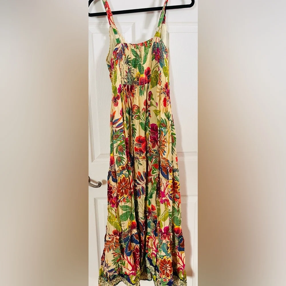 Me 2 Magic Multicolor Floral Sleevless Maxi Dress Large - Picture 2 of 5